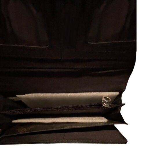 NWT AB Faux Leather Embroidery Studs Southwestern Style Clutch - Picture 6 of 7